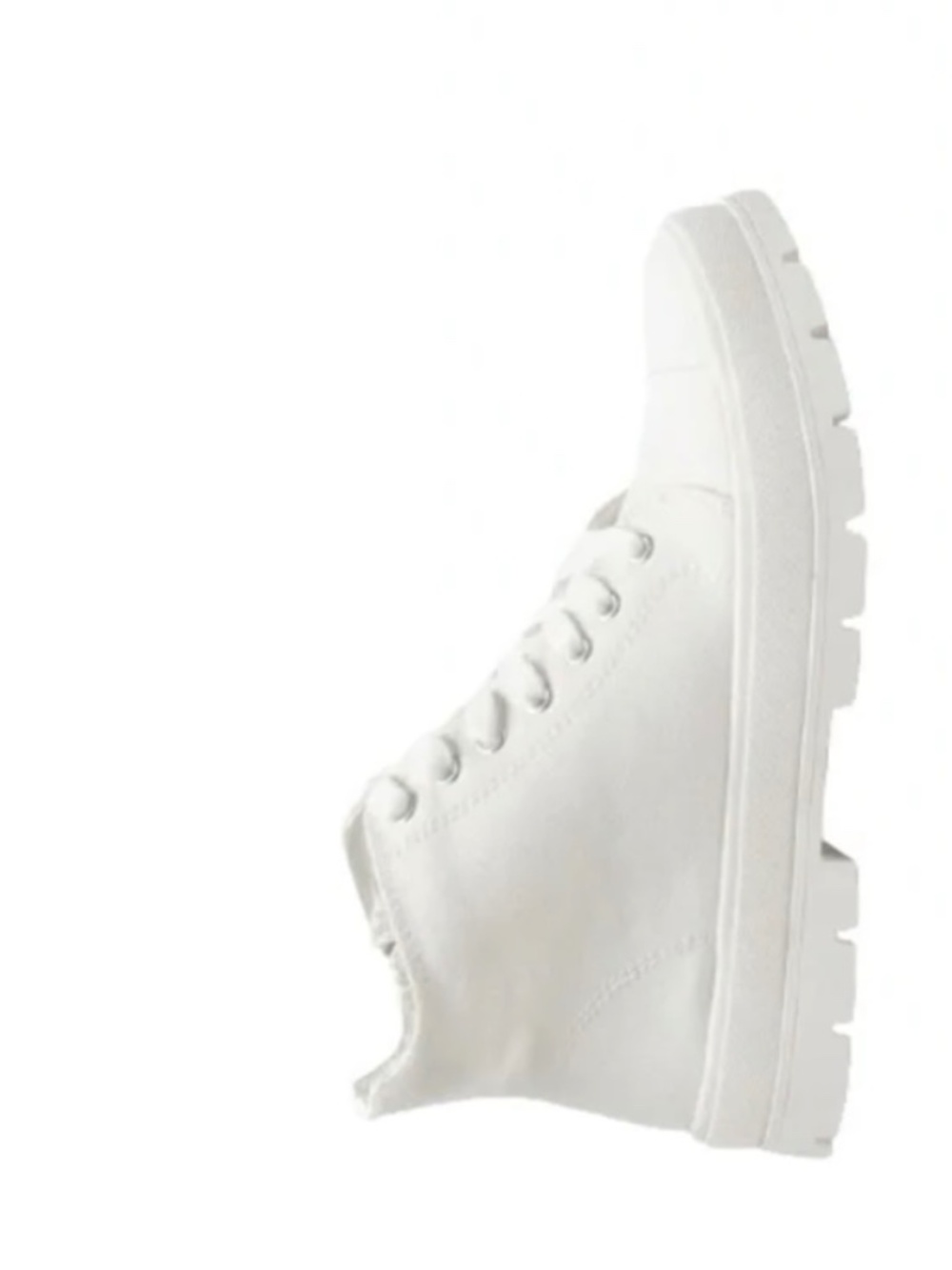 NWT~Soda~ White Canvas Hightops ~Size 8
